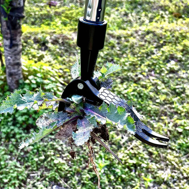 Ergonomic Stand-Up Weed Puller with Adjustable Handle
