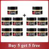 Five jars of Scratch Repair Paste product shown with a Buy 5 get 5 free promotion.