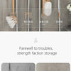 Wall-Mounted Mop and Broom Holder with Adhesive Mount