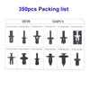 Universal Car Fastener Clip Assortment Kit – 50 Piece Push Retainer Set
