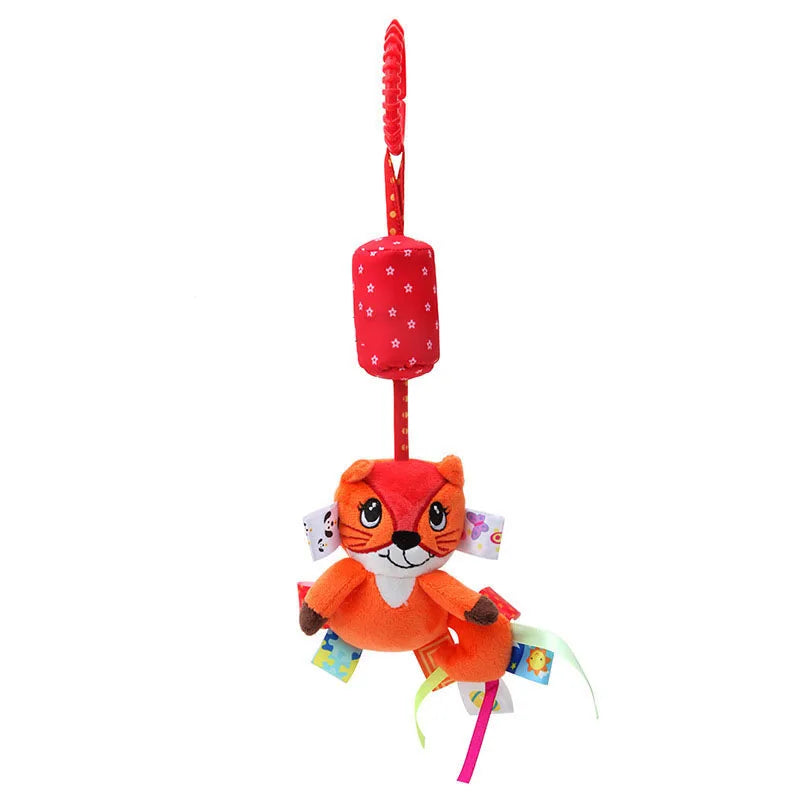Musical Plush Animal Rattle & Teether Toy for Babies