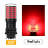 A cylindrical red LED light bulb with a textured surface and black base, used for turn signals or brake lights.
