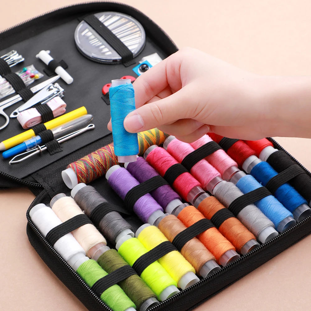 Complete Sewing Kit with Threads, Needles, and Accessories