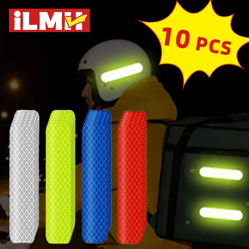 High-Visibility Reflective Safety Stickers (Multi-Color)