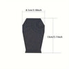 Black gothic coffin-shaped makeup brush holder with a spider web design
