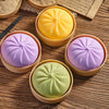 Dumpling Squishy Toy with Mini Steamer Basket