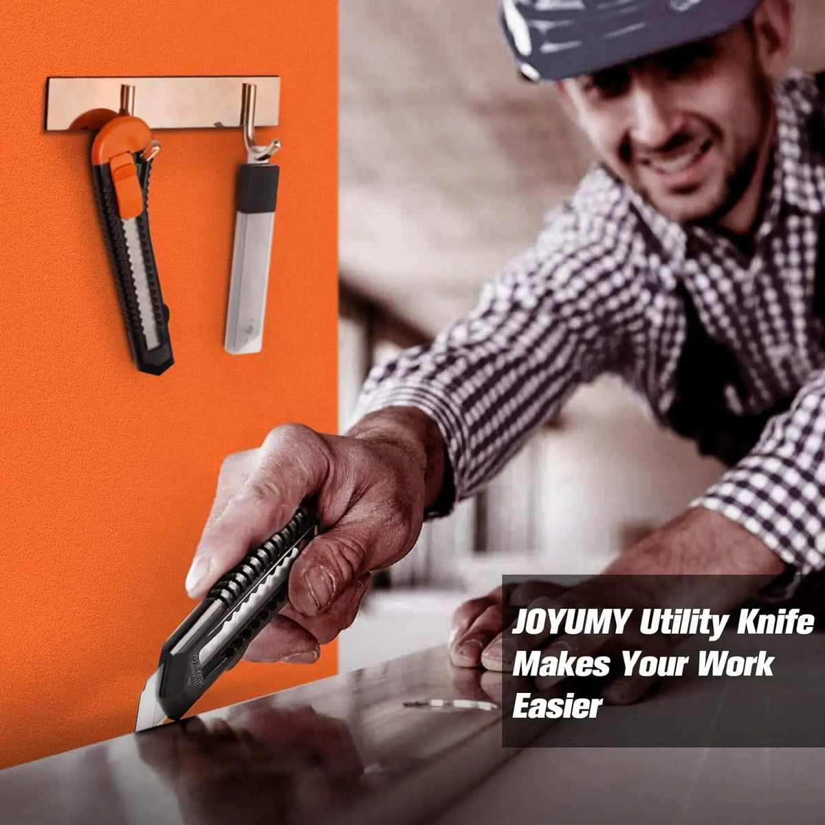 3-Pack Retractable Utility Knife Set with 10 Replacement Blades