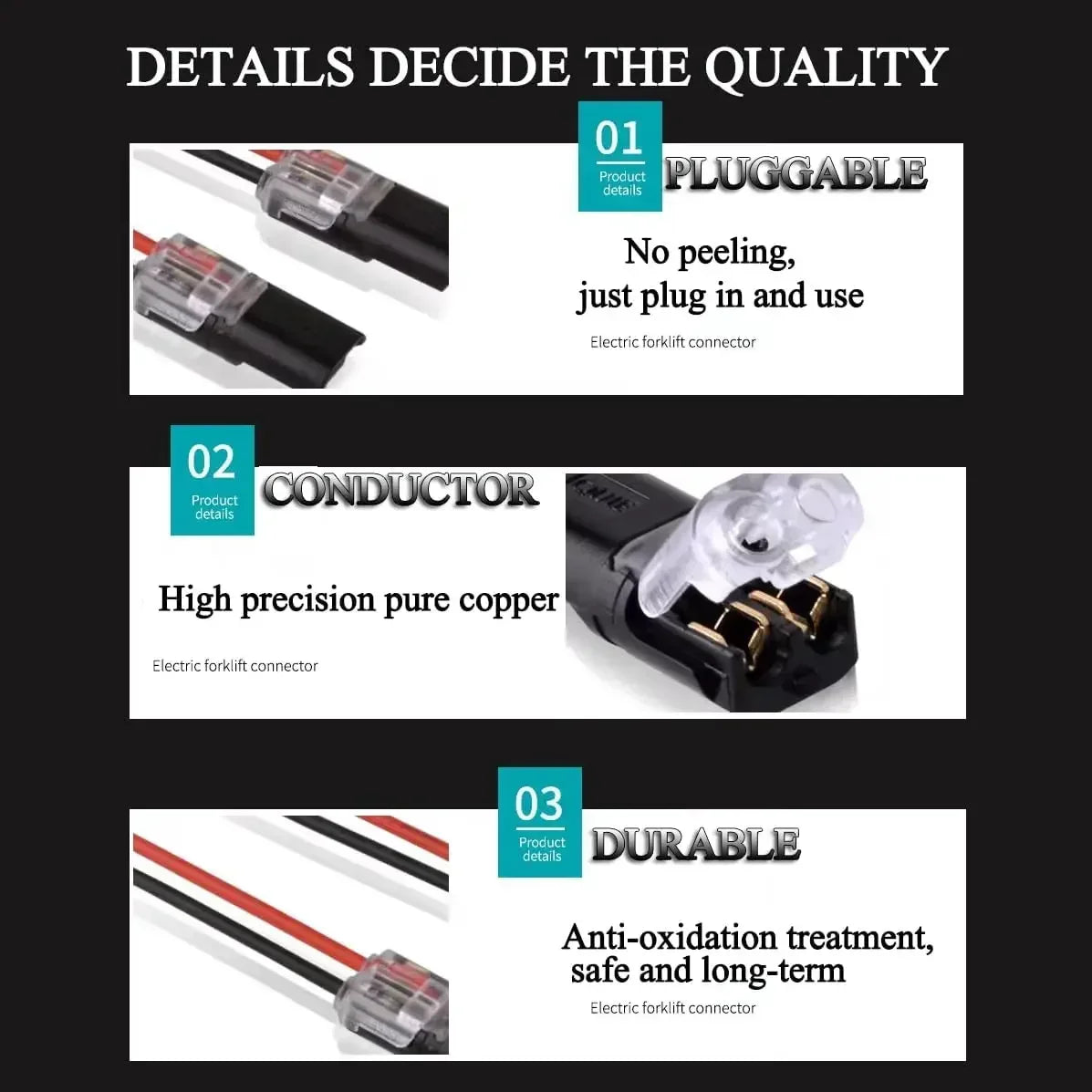 Waterproof 2-Pin Electrical Connector for Automotive Wiring