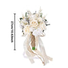 Champagne Ivory Artificial Rose Wedding Bouquet