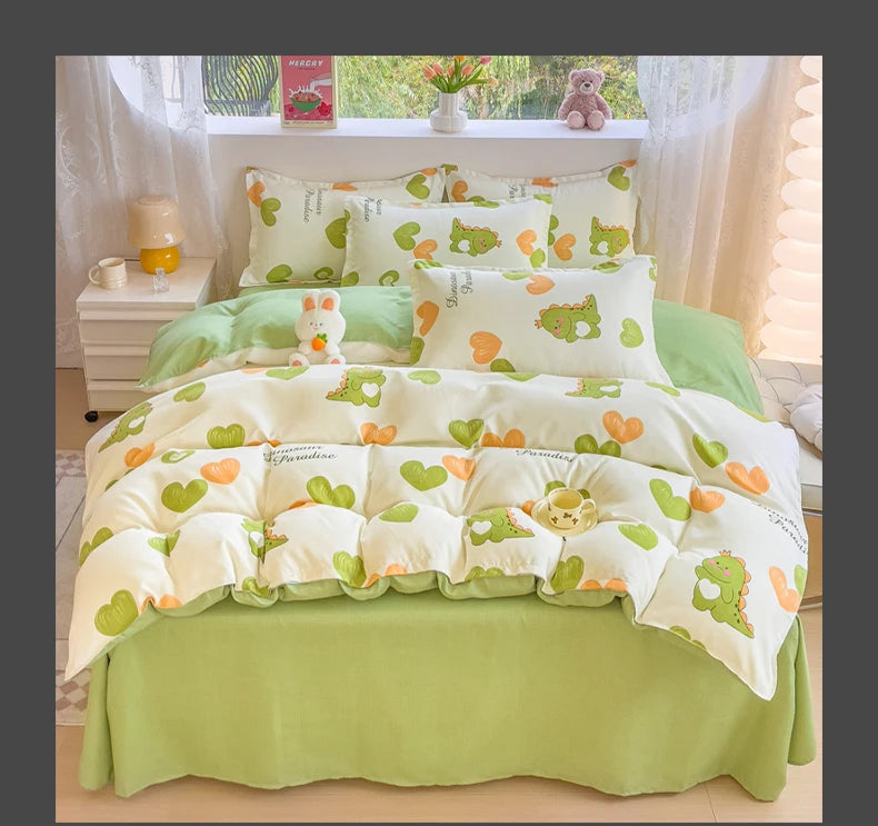 Brushed Polyester Duvet Cover with Matching Pillowcases