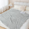 Ultra-Soft Striped Flannel Throw Blanket