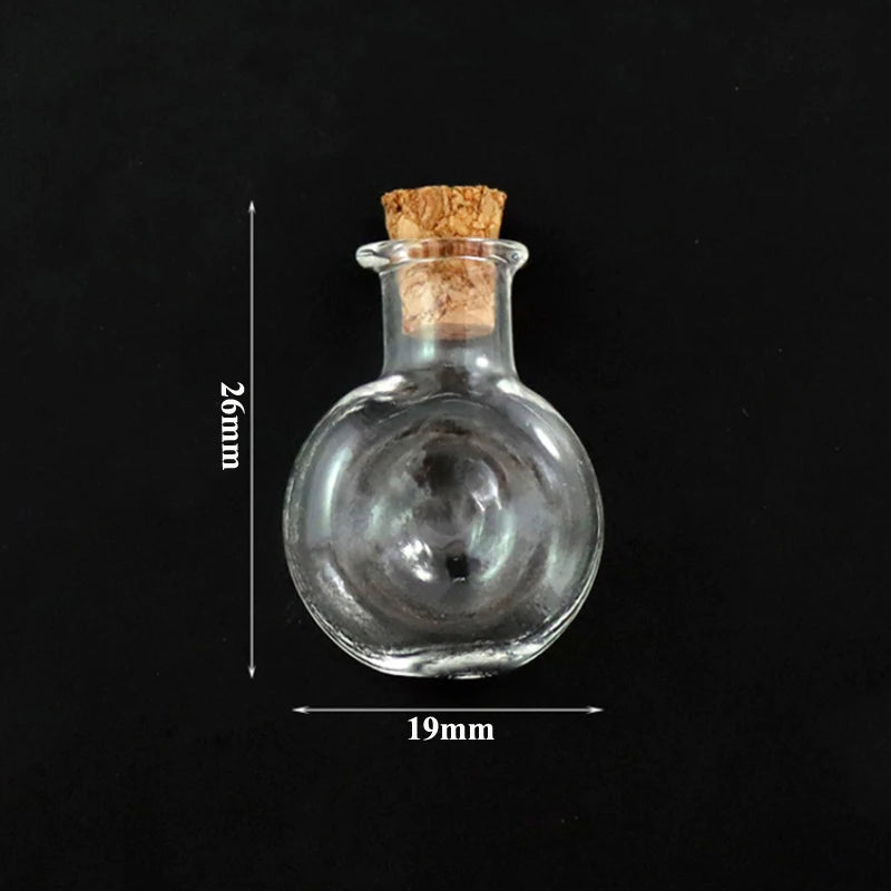 Mini Cork Stopper Glass Bottles for DIY Crafts & Decor