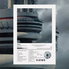 Album art canvas print featuring a large ship silhouette against a cloudy sky.