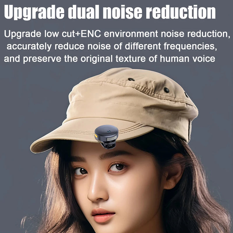 Wireless Lavalier Microphone with Magnetic Clip & Charging Case