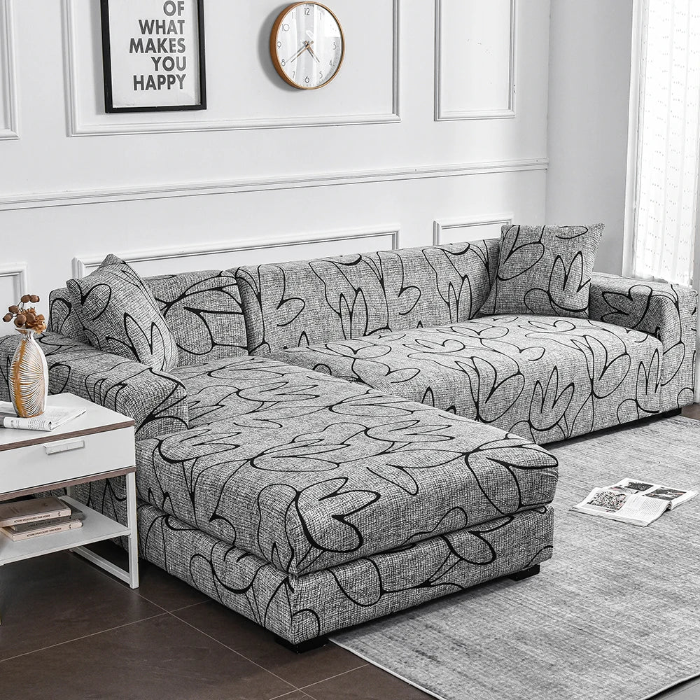 Floral Print Stretch Sofa Cover