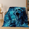 Ghost Face Horror Character Flannel Throw Blanket