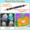 Doppelspitzen-Design Acrylmarker mit 0,5-5mm Pinselspitzen für hochwertige Malanwendungen