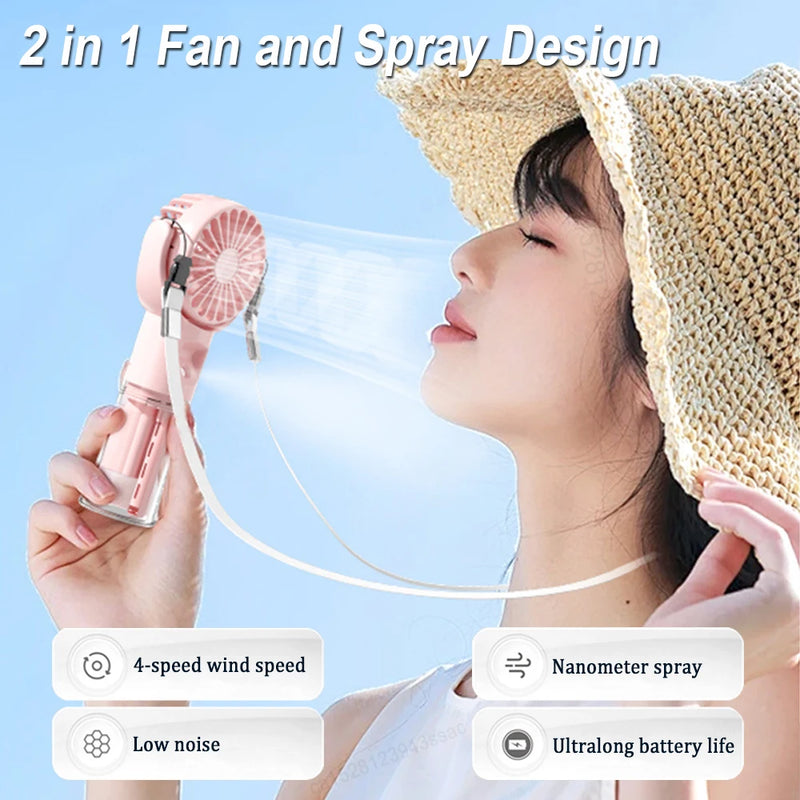 Portable USB Rechargeable Mist Fan