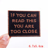 Encouraging Embroidered Iron-On Patches for Jackets, Jeans & Bags