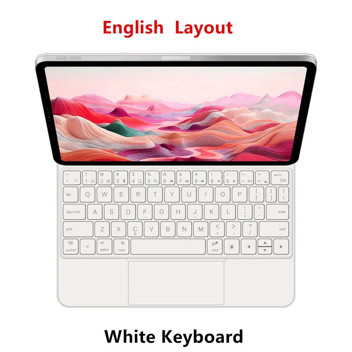 iPad Magic Keyboard Case with Backlit Keys and Touchpad