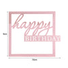 Golden Acrylic Happy Birthday Cake Topper