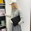 Weiche Polyester-Clutch mit Reißverschluss