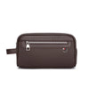 Men's Soft Leather Business Clutch Bag – Minimalist Travel Handbag with Zipper Closure