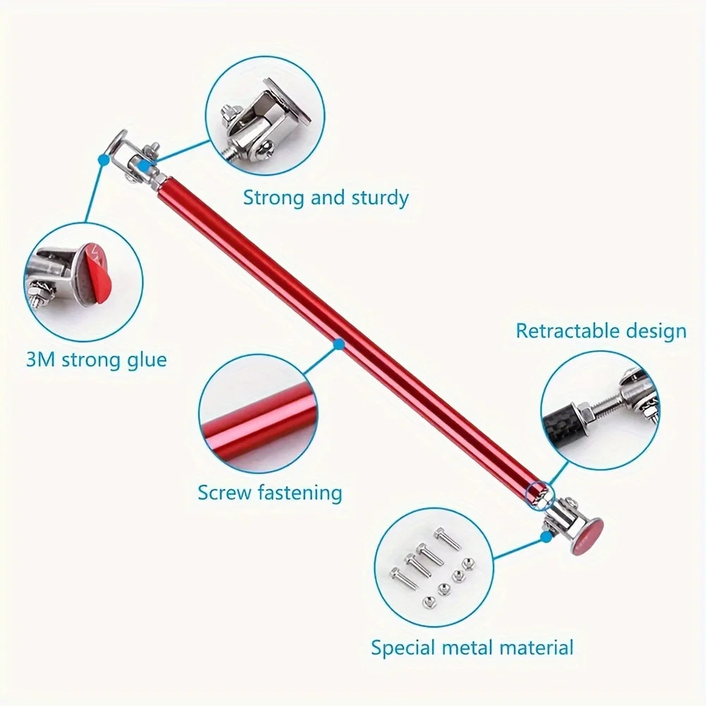 Adjustable Car Front Lip Support Rods – No-Drill Bumper Stabilizers