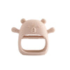 Baby Teething Gloves with Cartoon Bear Design