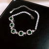 Rhinestone Round Clasp Bracelet