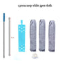 Three pieces of 130cm mop white cloth and a telescopic duster brush are shown.