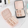 Compact PU Leather Jewelry Travel Case