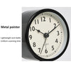 Nordic Metal Round Alarm Clock with Silent Movement and Nightlight