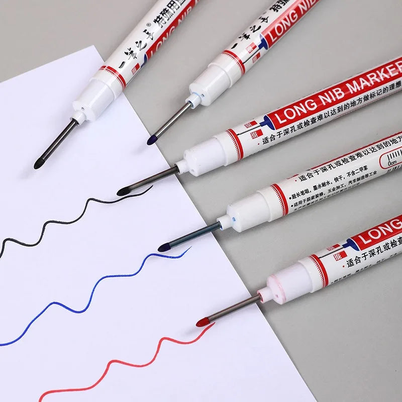 Waterproof Deep Hole Paint Markers for Metal & Woodworking