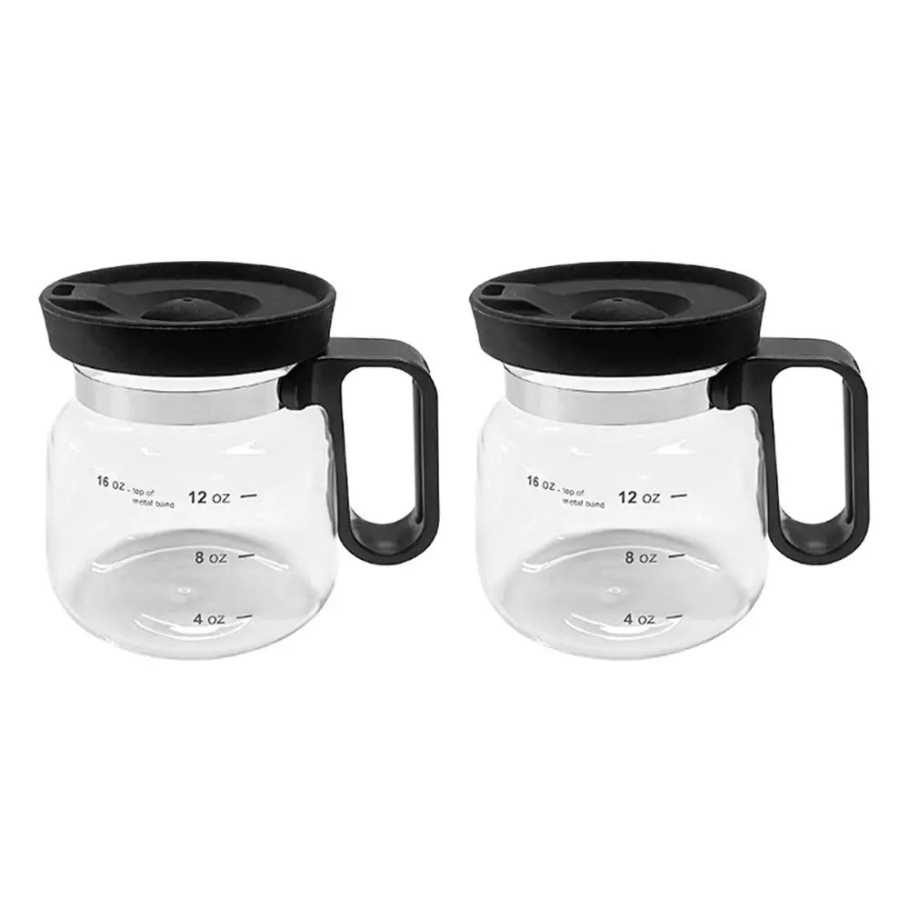 16oz Borosilicate Glass Coffee Mug with Lid
