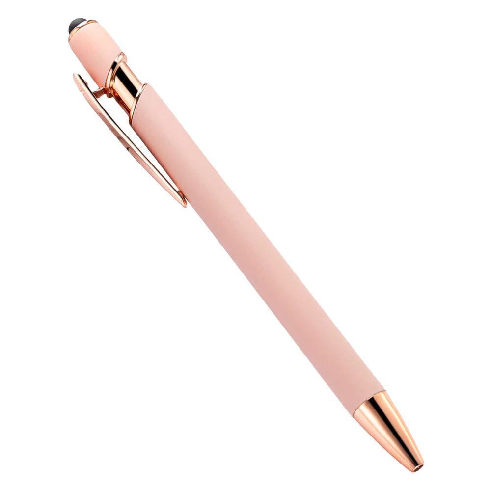2-in-1 Stylus Pen with Retractable Ballpoint – Pack of 5