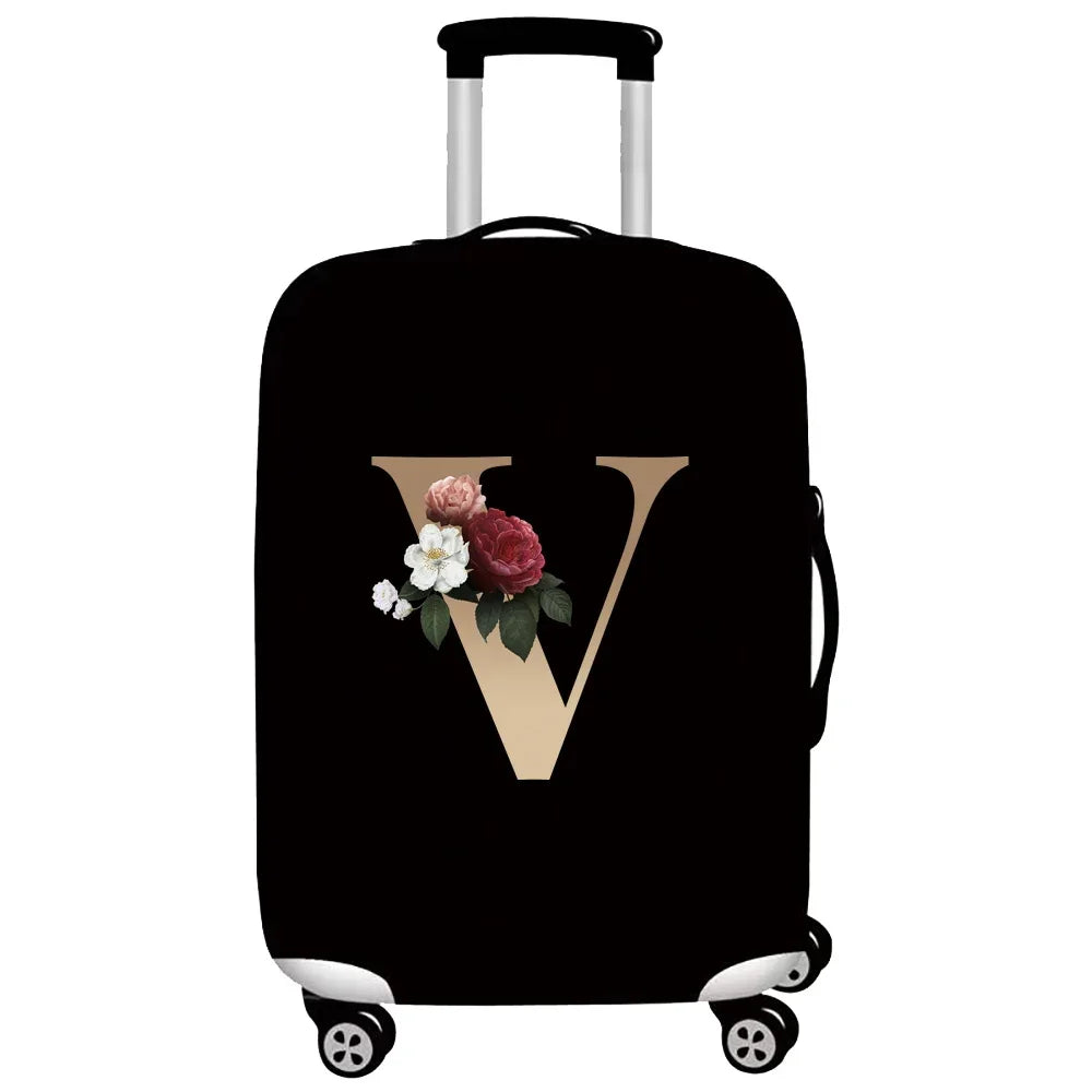 Gold Letter Series Elastic Luggage Cover