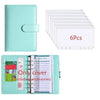 A6 PU Leather Budget Binder with Cash Envelope Organizer