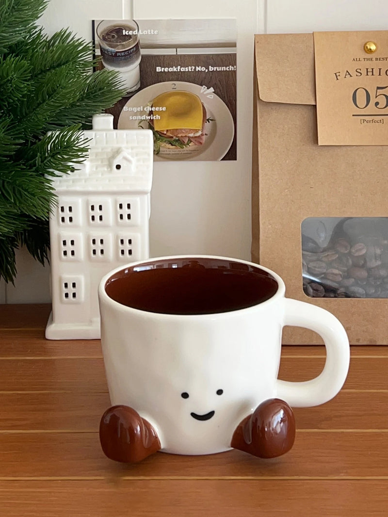 Happy Face Ceramic Coffee Mug