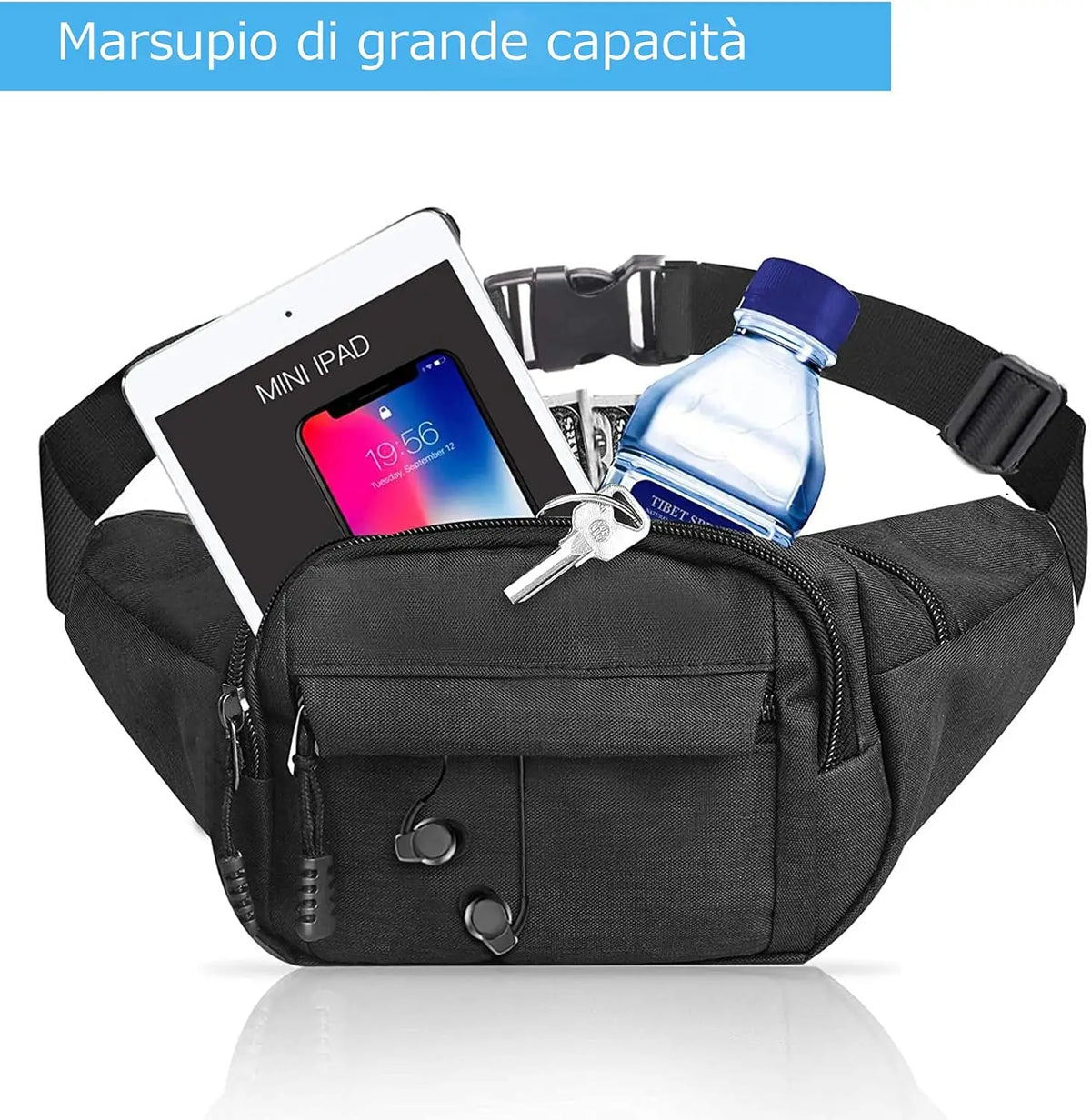Adjustable Oxford Waist Pack for Running and Outdoor Activities