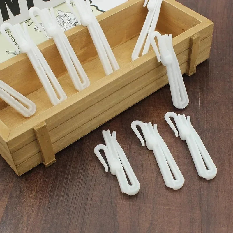 Adjustable Curtain Hanging Hooks - Set of 50