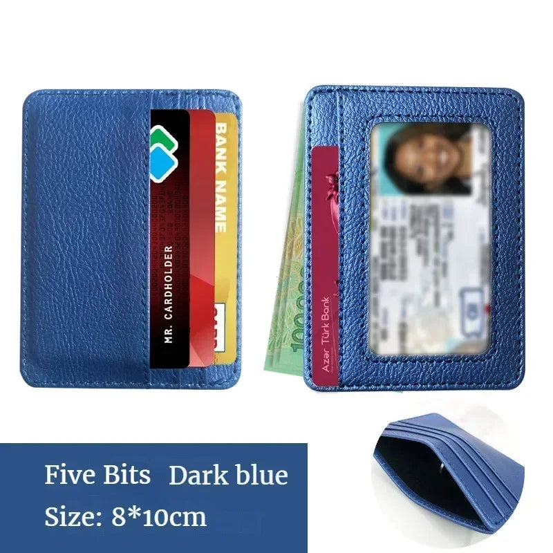 Slim PU Leather Wallet with Multiple Card Slots