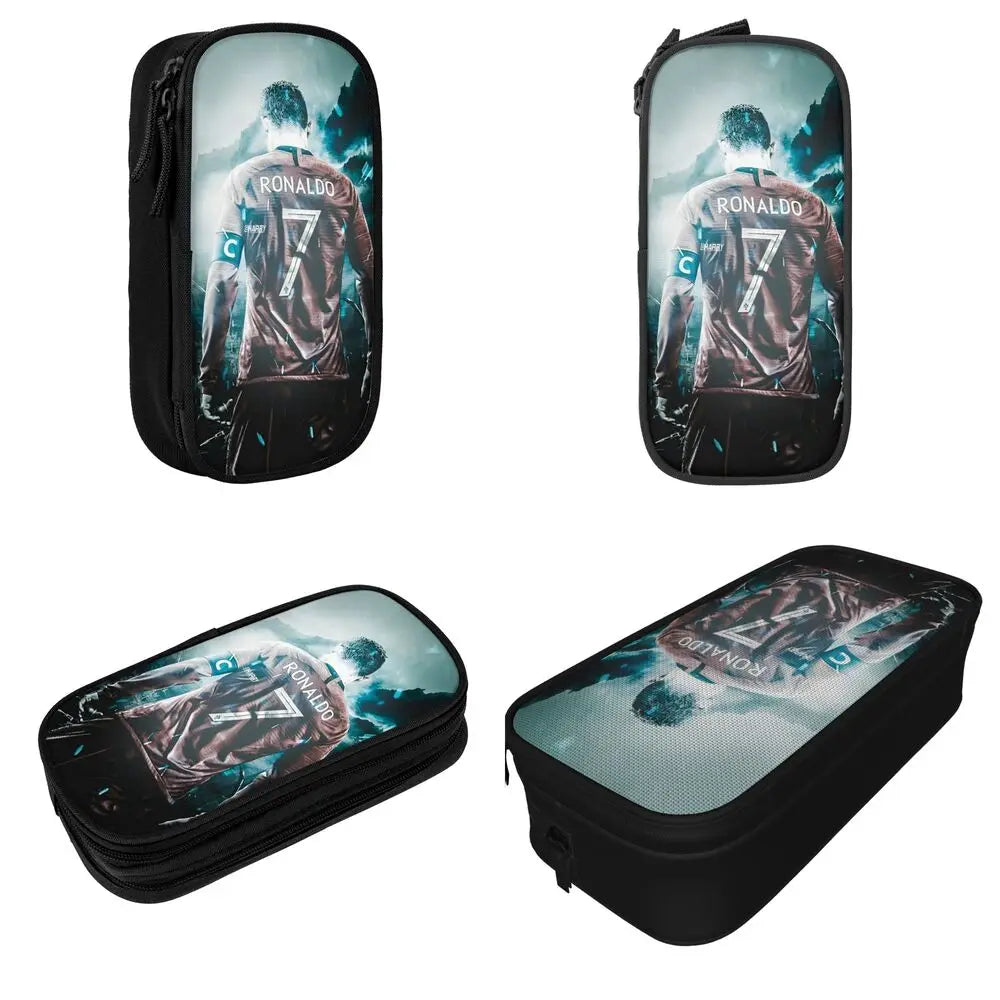 Soccer Star Pen Case – Large-Capacity Pencil Pouch