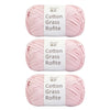 Natural Cotton Raffia Yarn – 3 Ball Set for Crochet, Knitting & Crafting