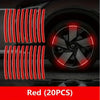 Reflective Wheel Hub Stickers – 20-Piece Set for Enhanced Visibility