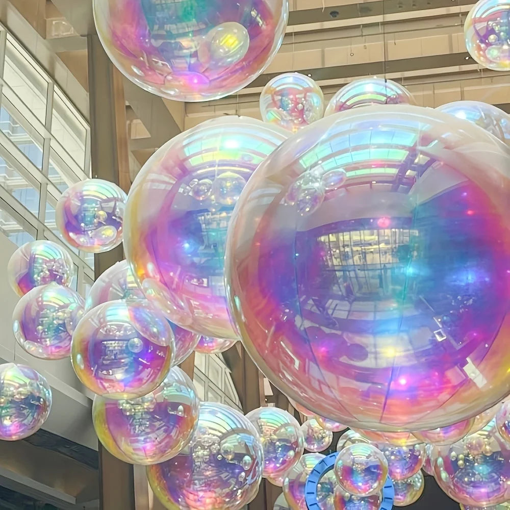 4D Rainbow Holographic Foil Balloon