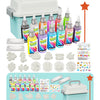 A set of 30 plastic water elf molds and a storage box for a DIY science kit.