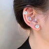 Strong Magnetic Non-Piercing Earrings with Cubic Zirconia
