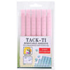 Pack of pink reusable nail glue clay for shelf fixing with usage instructions