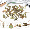 Self-Drilling Drywall Anchors with Screws (50 or 100 Pack)